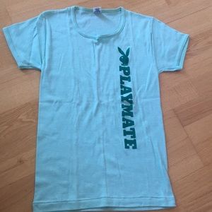 Playmate green tee